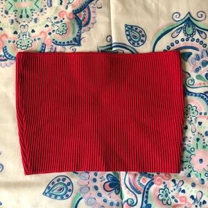 Cute red tube top